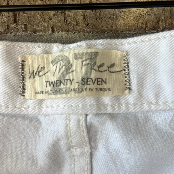 Free People White Jeans distressed style button fly size 27 - Picture 8 of 12